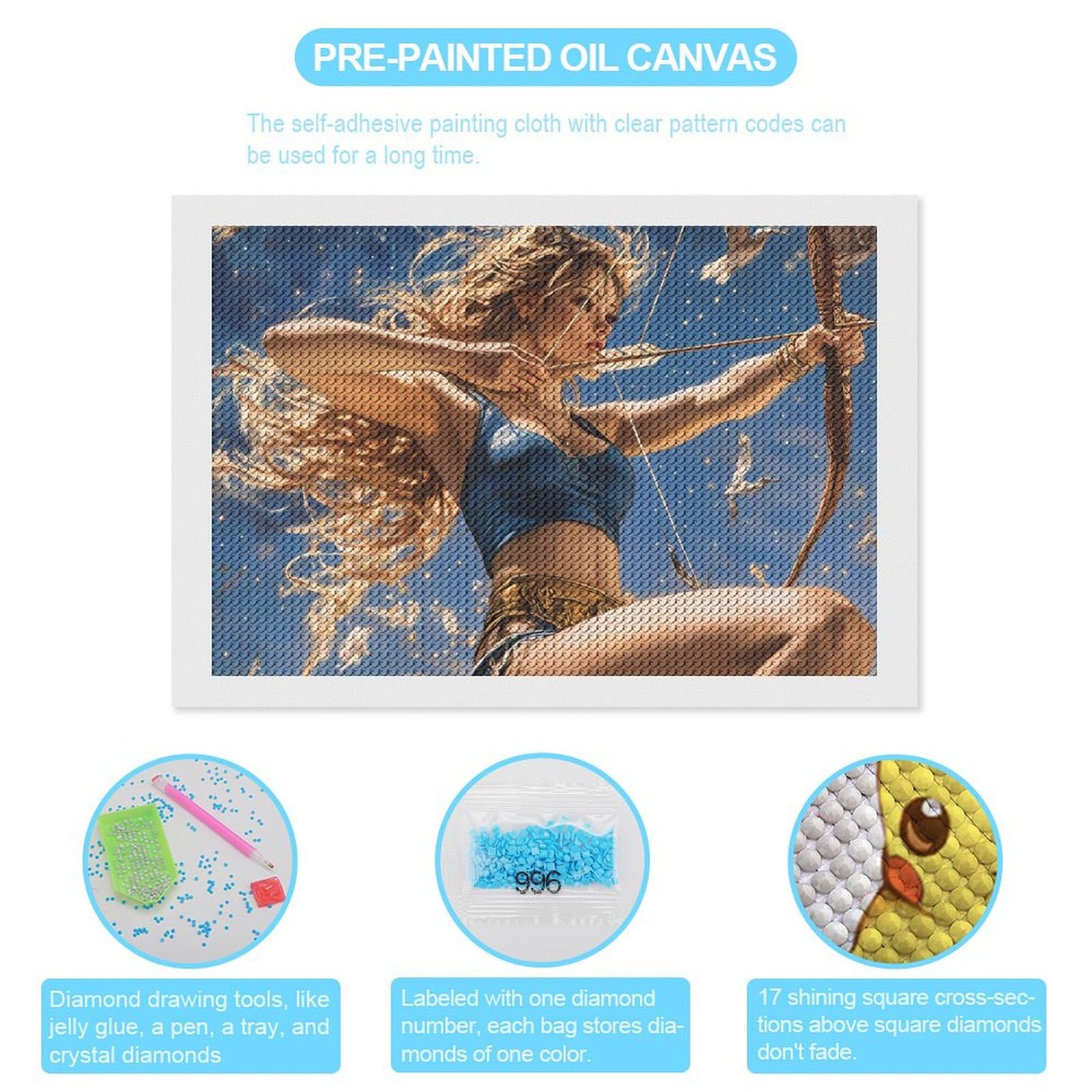 Amazon.com: Hunting Artemis Goddess Greek Mythology Diamond DIY
